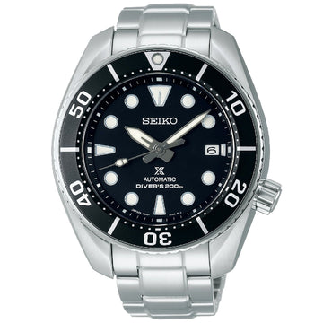 Orologio automatico Seiko Prospex Mare uomo in acciaio quadrante nero 45mm SPB101J1-1