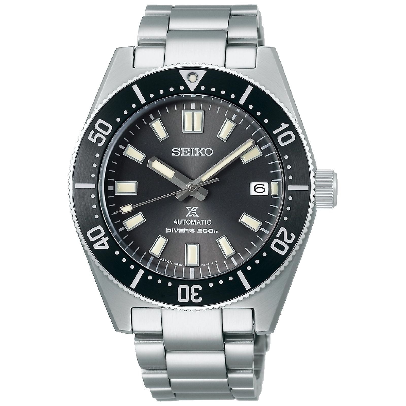 Orologio automatico Seiko Prospex Mare uomo in acciaio quadrante nero 40,5mm SPB143J1-1