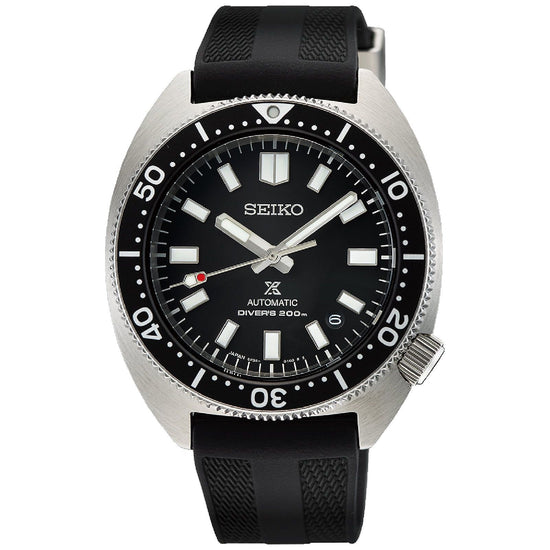 Orologio automatico Seiko Prospex Mare uomo acciaio, silicone quadrante nero 41mm SPB317J1-1