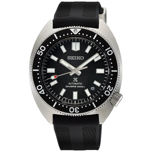 Orologio automatico Seiko Prospex Mare uomo acciaio, silicone quadrante nero 41mm SPB317J1-1