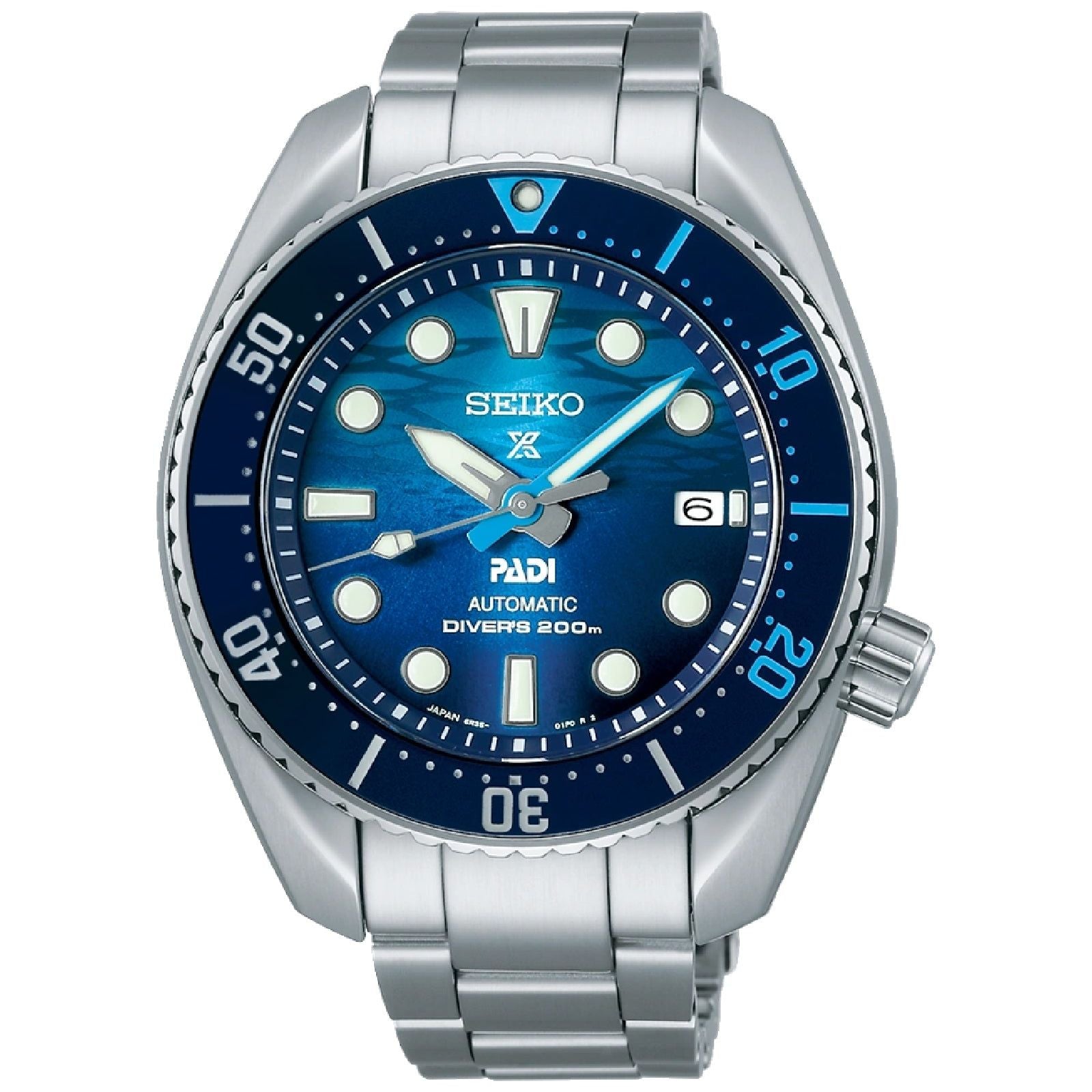 Orologio automatico Seiko Prospex Mare uomo acciaio quadrante blu 45mm SPB375J1-1