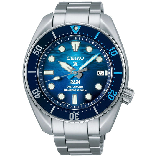 Orologio automatico Seiko Prospex Mare uomo acciaio quadrante blu 45mm SPB375J1-1