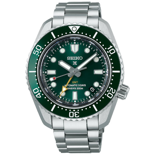 Orologio automatico Seiko Prospex Mare uomo acciaio quadrante verde 45mm SPB381J1-1