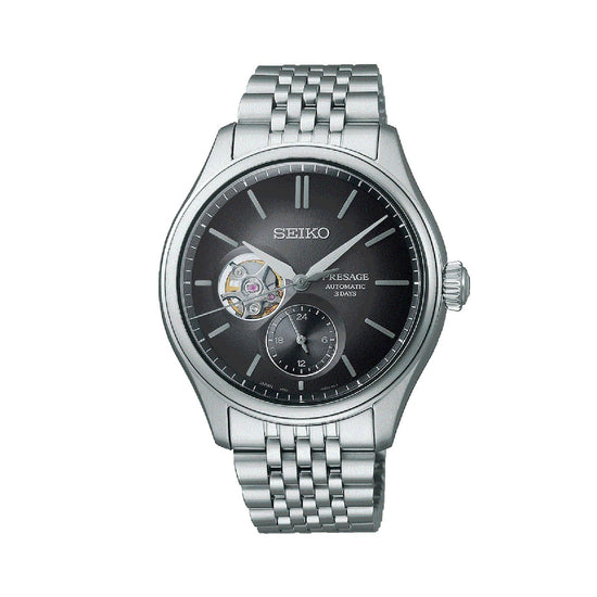 Orologio uomo Seiko Presage Classic in acciaio quadrante nero 40,2mm SPB471J1-1