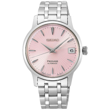 Orologio automatico Seiko Presage donna in acciaio quadrante rosa 33,8mm SRP839J1-1