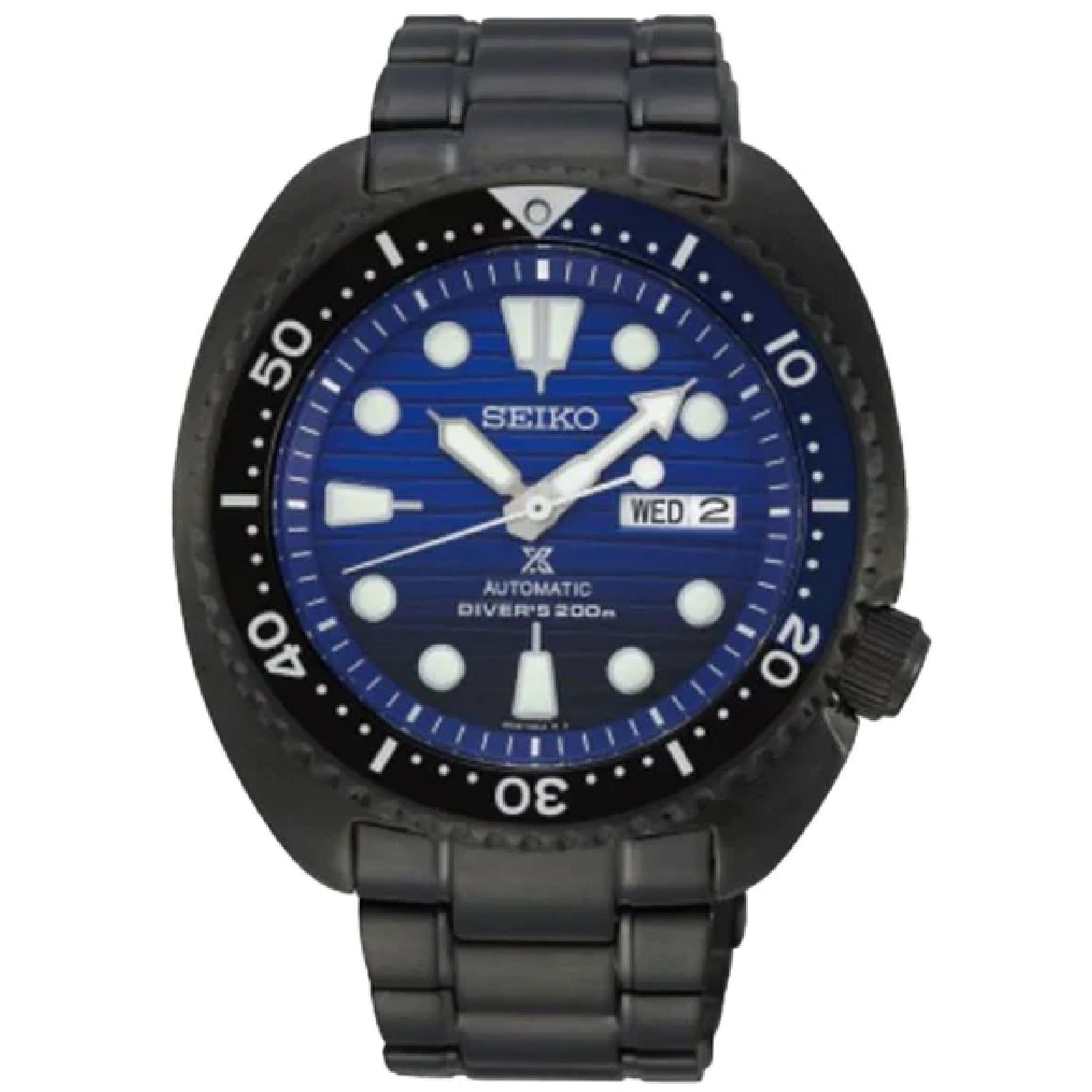 Orologio uomo automatico Seiko Prospex Save The Ocean acciaio nero blu 45mm SRPD11K1-1
