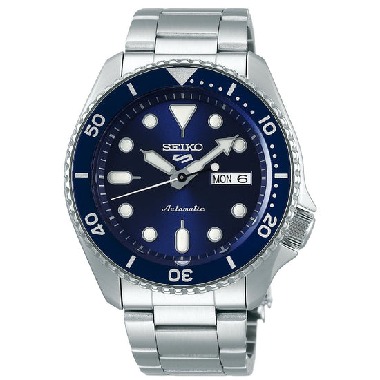 Orologio automatico manuale Seiko 5 Sports uomo acciaio con quadrante blu 42,5mm SRPD51K1-1
