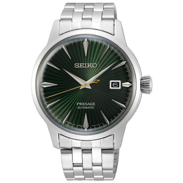 Orologio automatico Seiko Presage uomo acciaio quadrante verde 40,5mm SRPE15J1-1