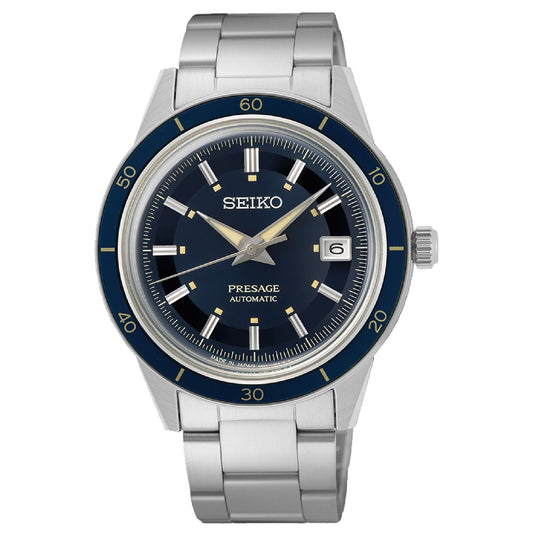 Orologio automatico Seiko Presage uomo in acciaio quadrante blu 40,8mm SRPG05J1-1