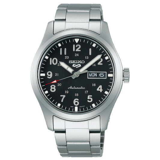 Orologio automatico Seiko 5 Sports uomo acciaio quadrante nero 39mm SRPG27K1-1