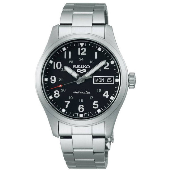 Orologio automatico Seiko 5 Sports uomo acciaio quadrante nero 36mm SRPJ81K1-1
