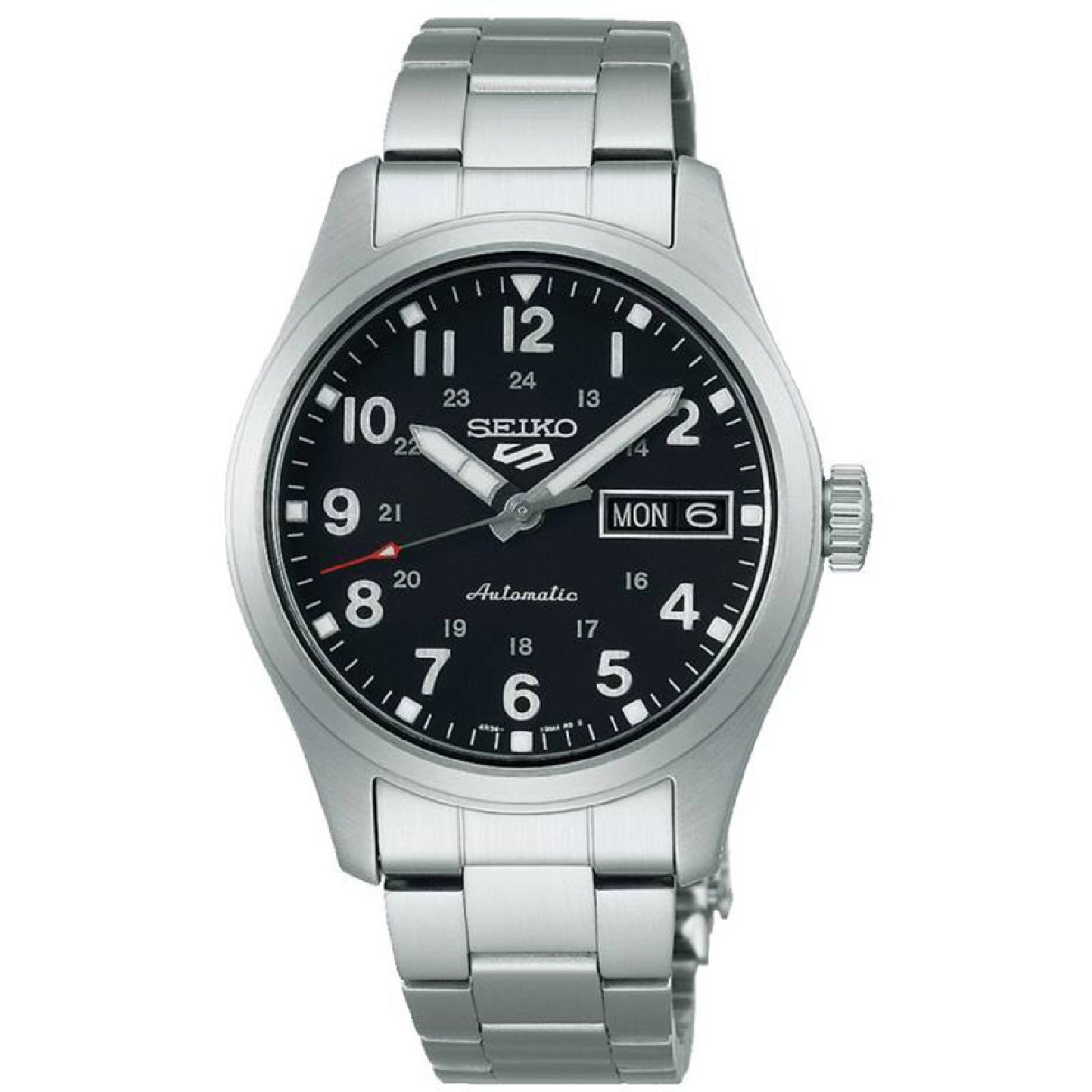 Orologio automatico Seiko 5 Sports uomo acciaio quadrante nero 36mm SRPJ81K1-1