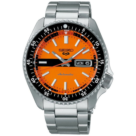 Orologio automatico Seiko 5 Sports uomo acciaio quadrante arancione 42,5mm SRPK11K1-1