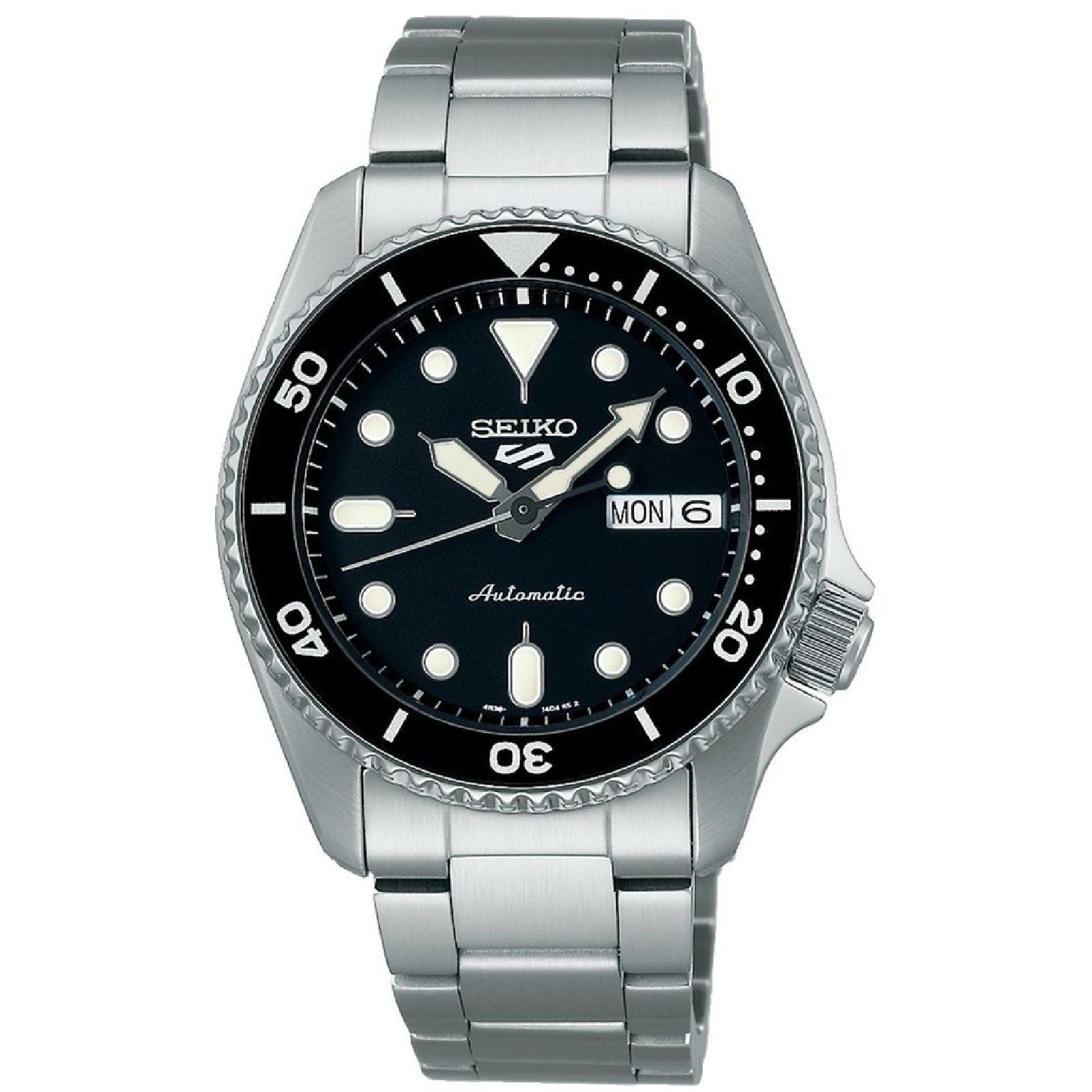 Orologio automatico Seiko 5 Sports uomo acciaio quadrante nero 38mm SRPK29K1-1