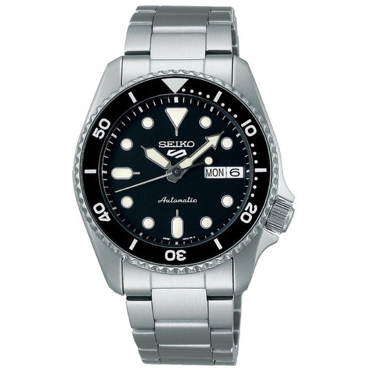 Orologio automatico Seiko 5 Sports uomo acciaio quadrante nero 38mm SRPK29K1-1