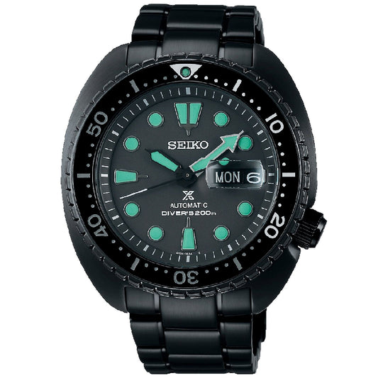 Orologio automatico uomo Seiko Prospex acciaio nero 45mm SRPK43K1-1