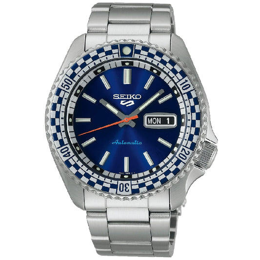 Orologio automatico uomo Seiko 5 Sports acciaio quadrante blu 42,5mm SRPK65K1-1