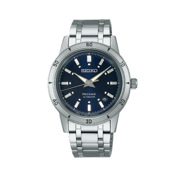 Orologio uomo Seiko Presage Style60's in acciaio quadrante blu 39,5mm SRPL07J1-1