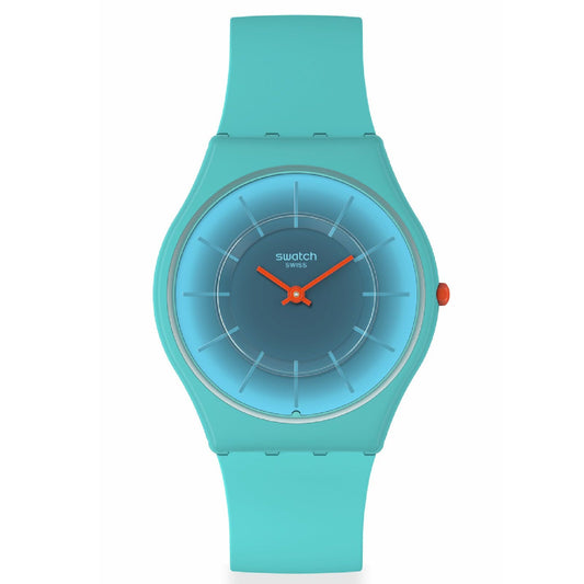 Orologi unisex Swatch Essentials cassa origine biologica silicone azzurro 34mm SS08N114-1