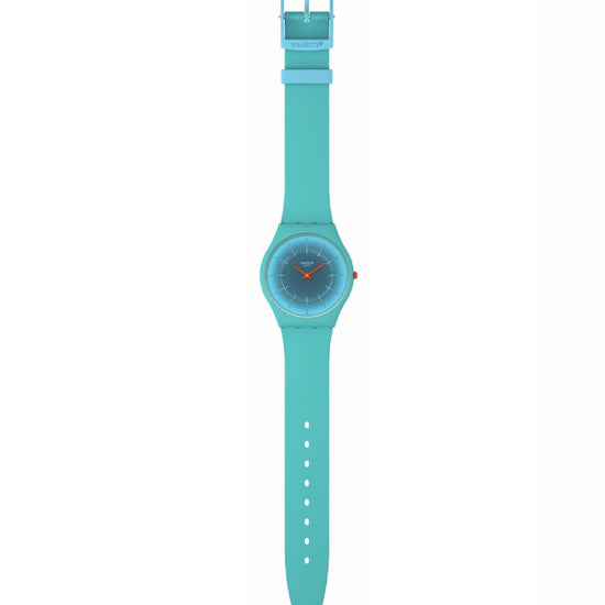 Orologi unisex Swatch Essentials cassa origine biologica silicone azzurro 34mm SS08N114-2