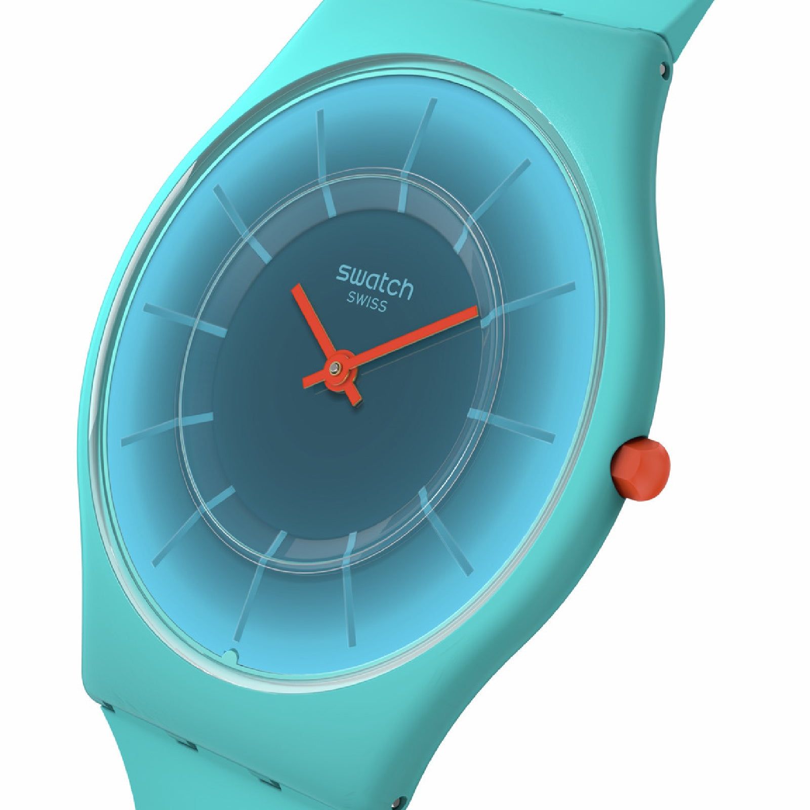 Orologi unisex Swatch Essentials cassa origine biologica silicone azzurro 34mm SS08N114-3