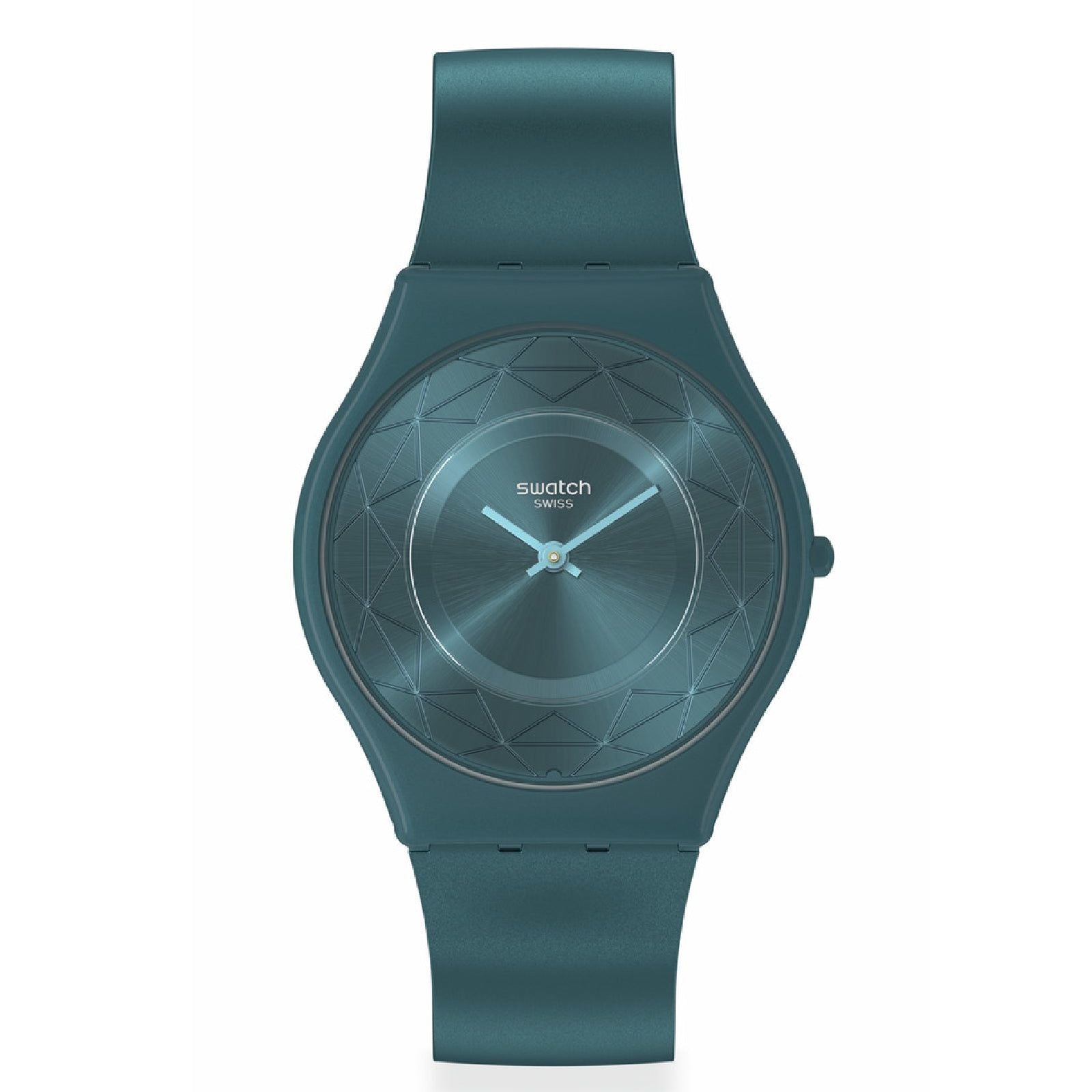 Orologio solo tempo Swatch Holiday Collection unisex materiale biologico verde cassa 34mm SS08N116-1