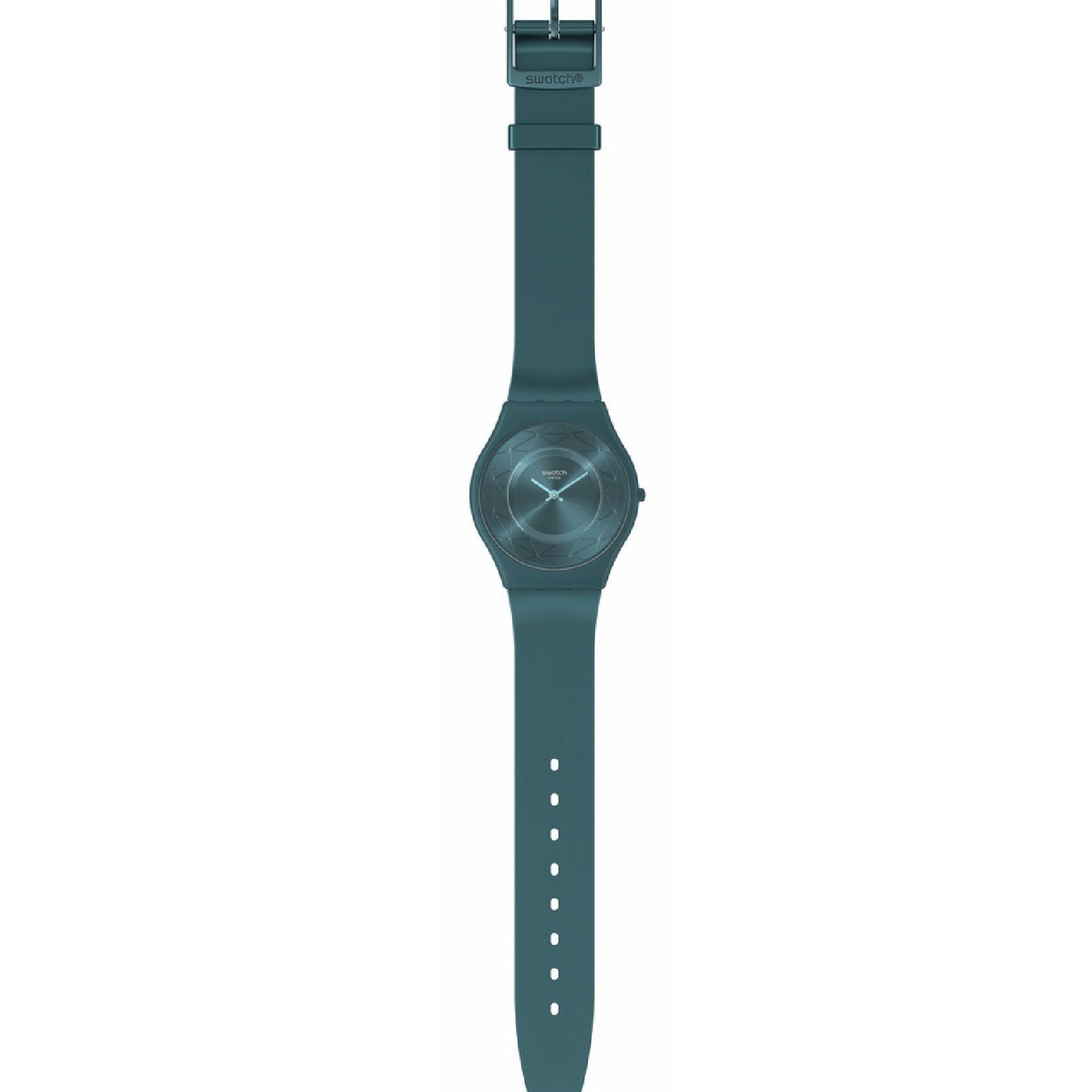 Orologio solo tempo Swatch Holiday Collection unisex materiale biologico verde cassa 34mm SS08N116-2