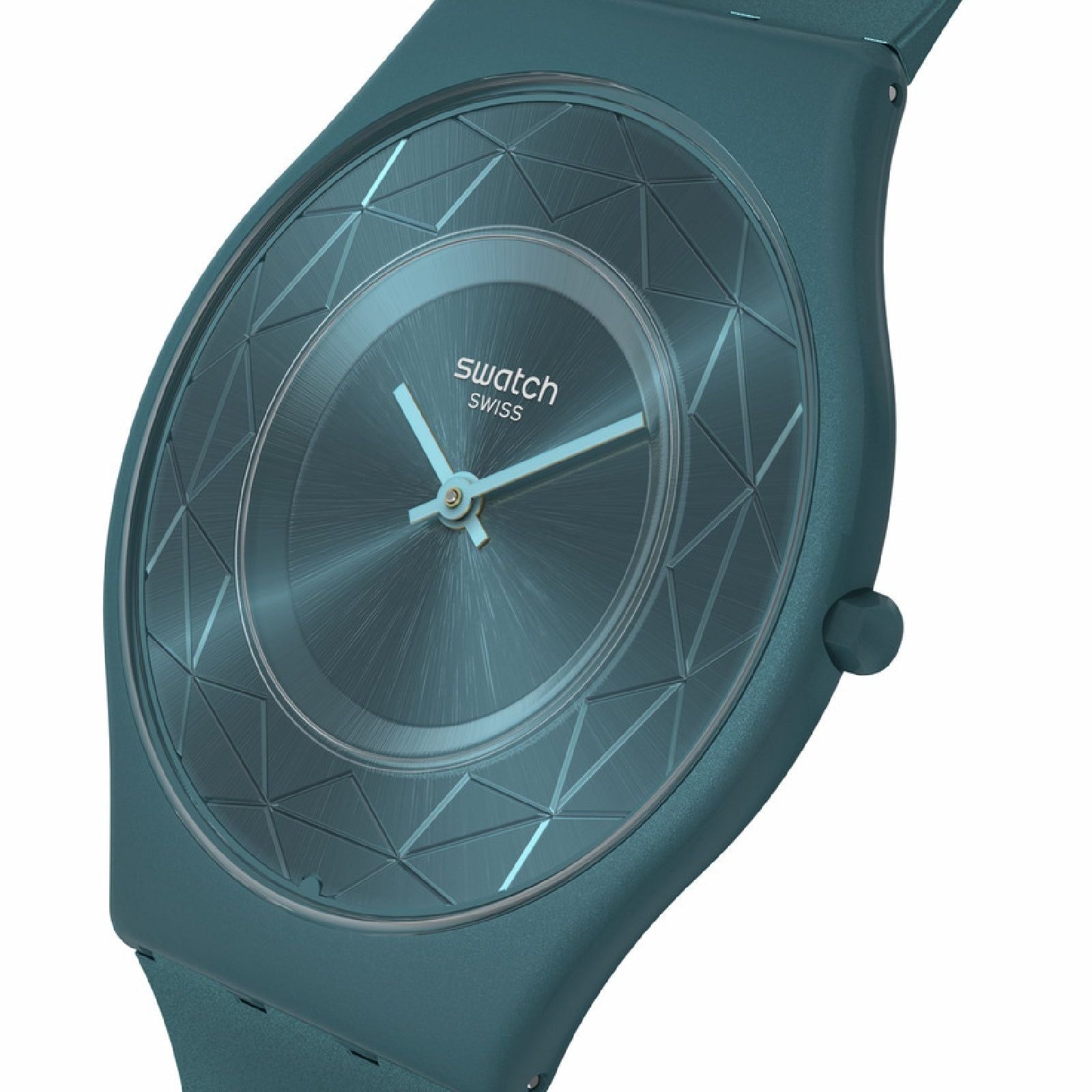 Orologio solo tempo Swatch Holiday Collection unisex materiale biologico verde cassa 34mm SS08N116-3