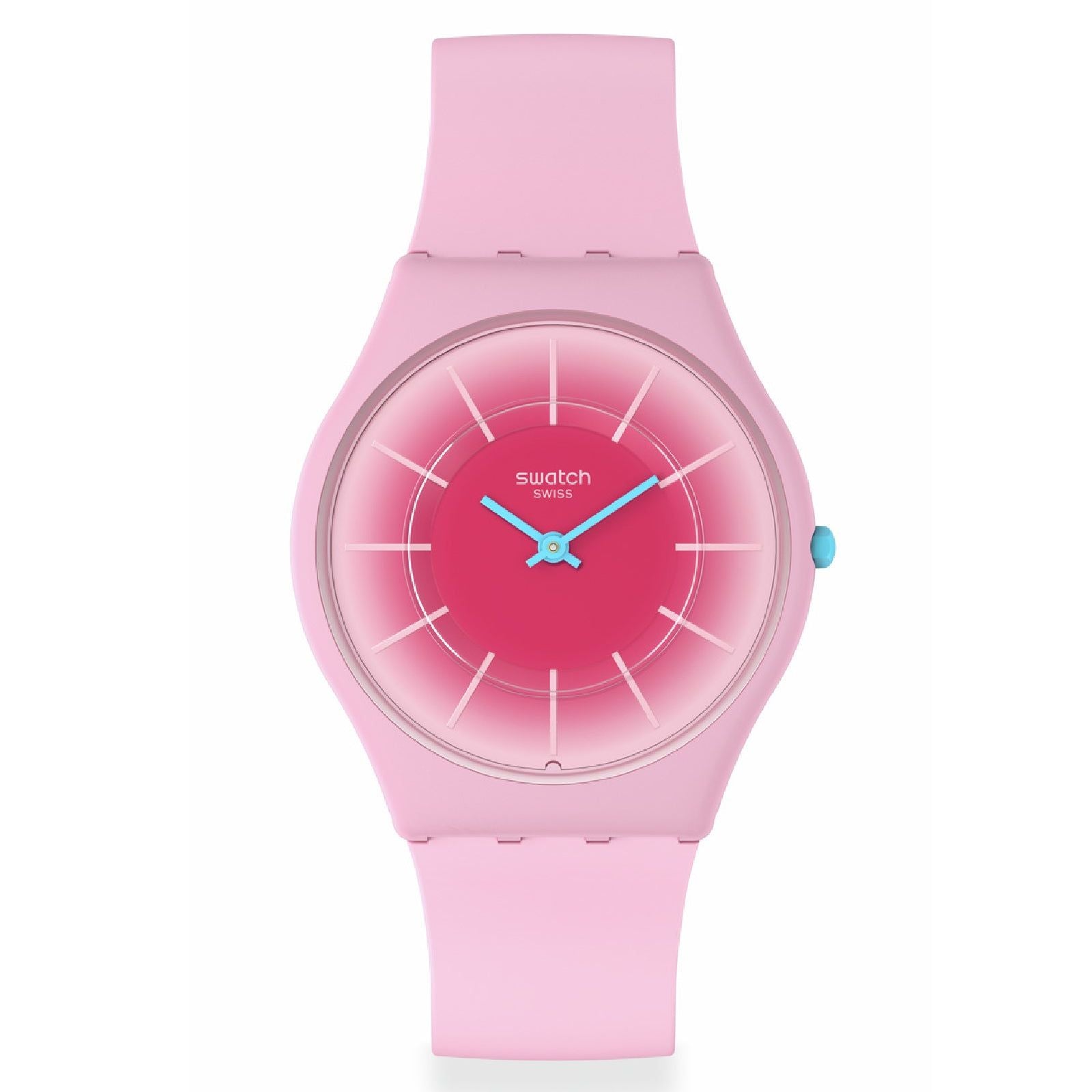 Orologi unisex Swatch Essentials cassa origine biologica silicone rosa 34mm SS08P110-1