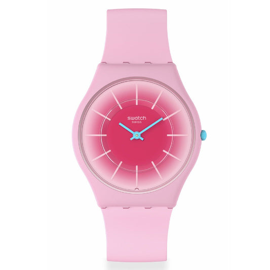 Orologi unisex Swatch Essentials cassa origine biologica silicone rosa 34mm SS08P110-1