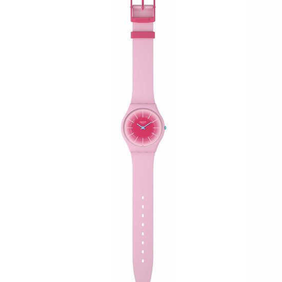 Orologi unisex Swatch Essentials cassa origine biologica silicone rosa 34mm SS08P110-2