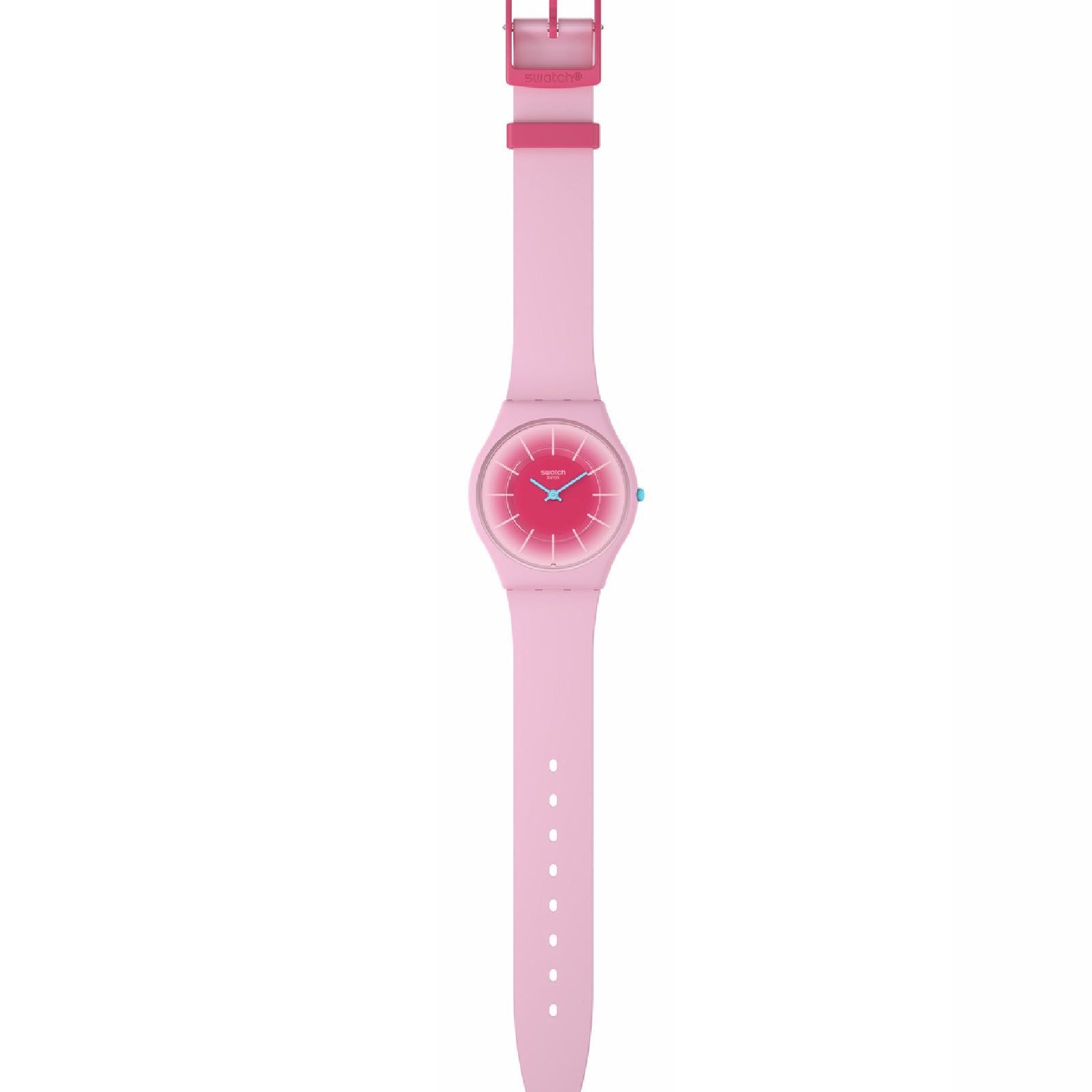 Orologi unisex Swatch Essentials cassa origine biologica silicone rosa 34mm SS08P110-2