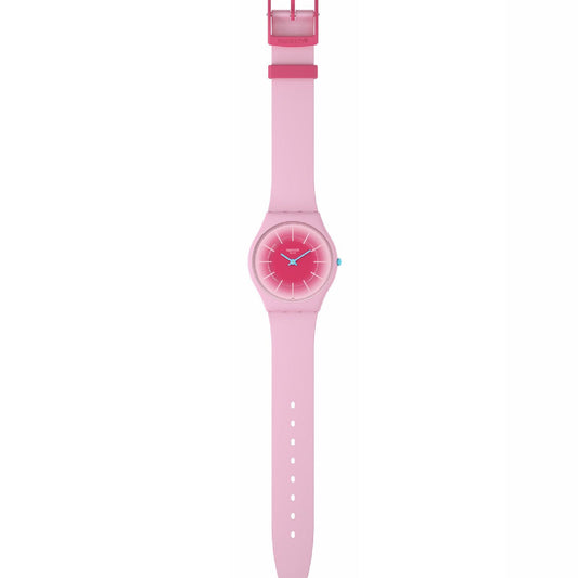 Orologi unisex Swatch Essentials cassa origine biologica silicone rosa 34mm SS08P110-2