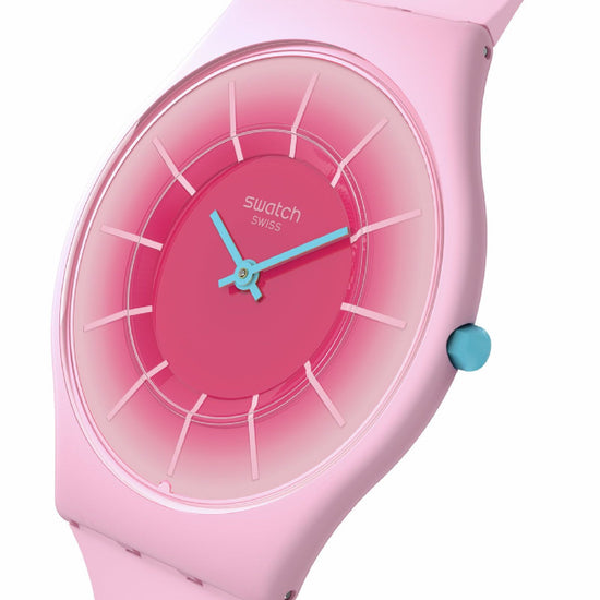 Orologi unisex Swatch Essentials cassa origine biologica silicone rosa 34mm SS08P110-3