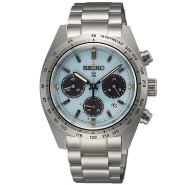 Orologio uomo crono solare Seiko Prospex acciaio azzurro 39mm SSC937P1-1