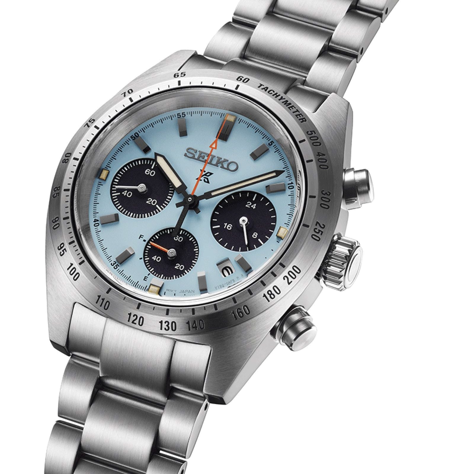 Orologio uomo crono solare Seiko Prospex acciaio azzurro 39mm SSC937P1-2