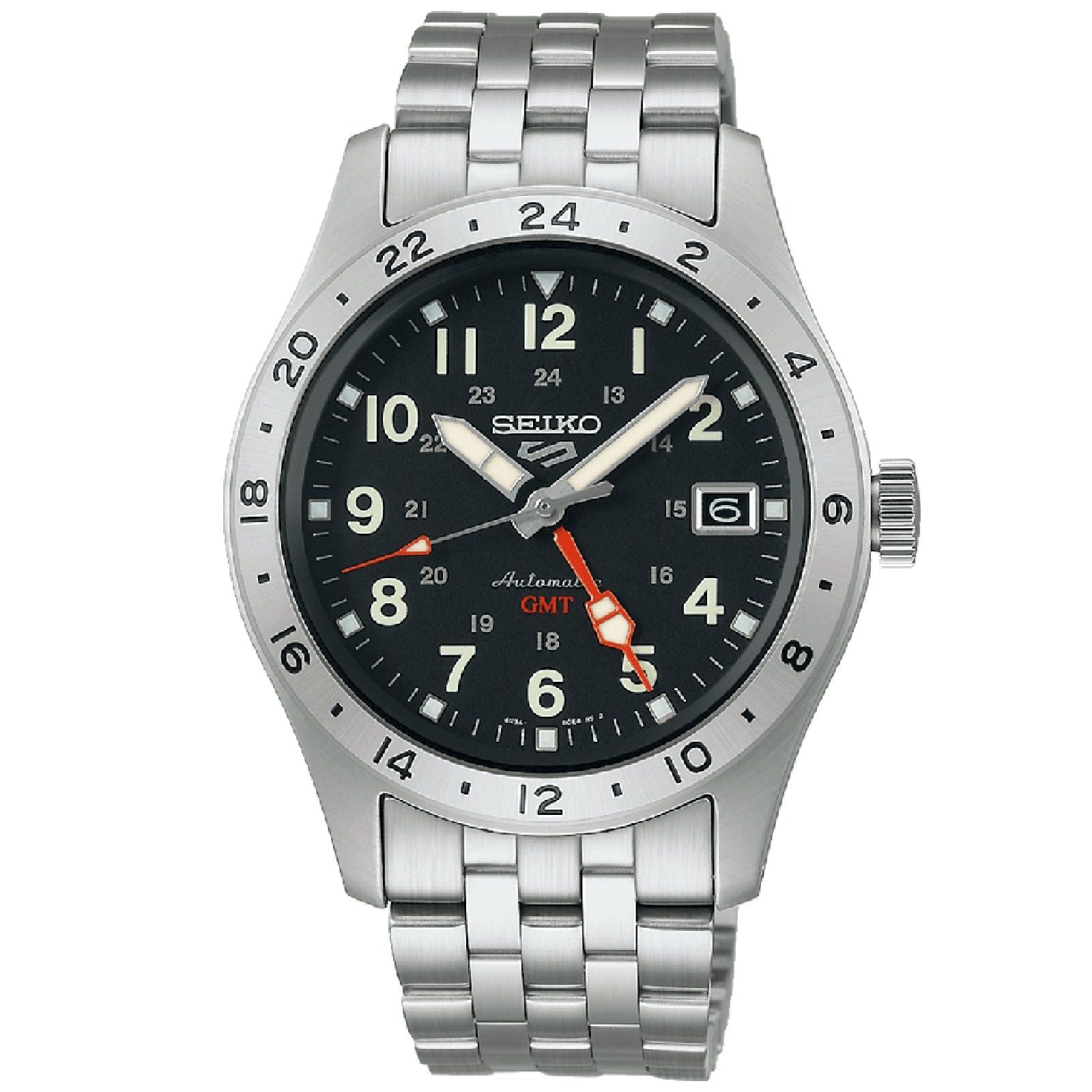 Orologio automatico Seiko 5 Sports uomo acciaio quadrante nero 39mm SSK023K1-1