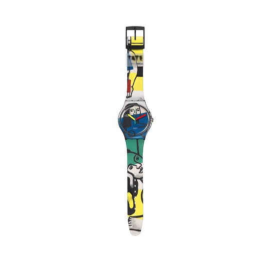 Orologio Swatch x Tate Gallery Léger, Two Women Holding Flowers 41mm SUOZ363-2