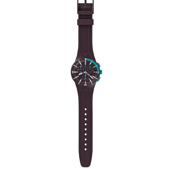 Orologio uomo Swatch The March Collection in silicone viola 42 mm SUSV400-2