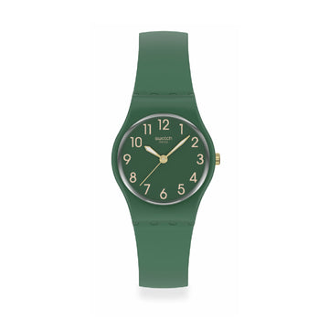 Orologio solo tempo Swatch in silicone color verde da donna SW.LG130