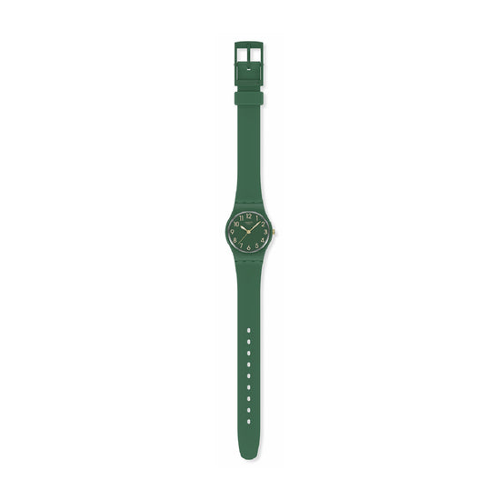 Orologio solo tempo Swatch in silicone color verde da donna SW.LG130