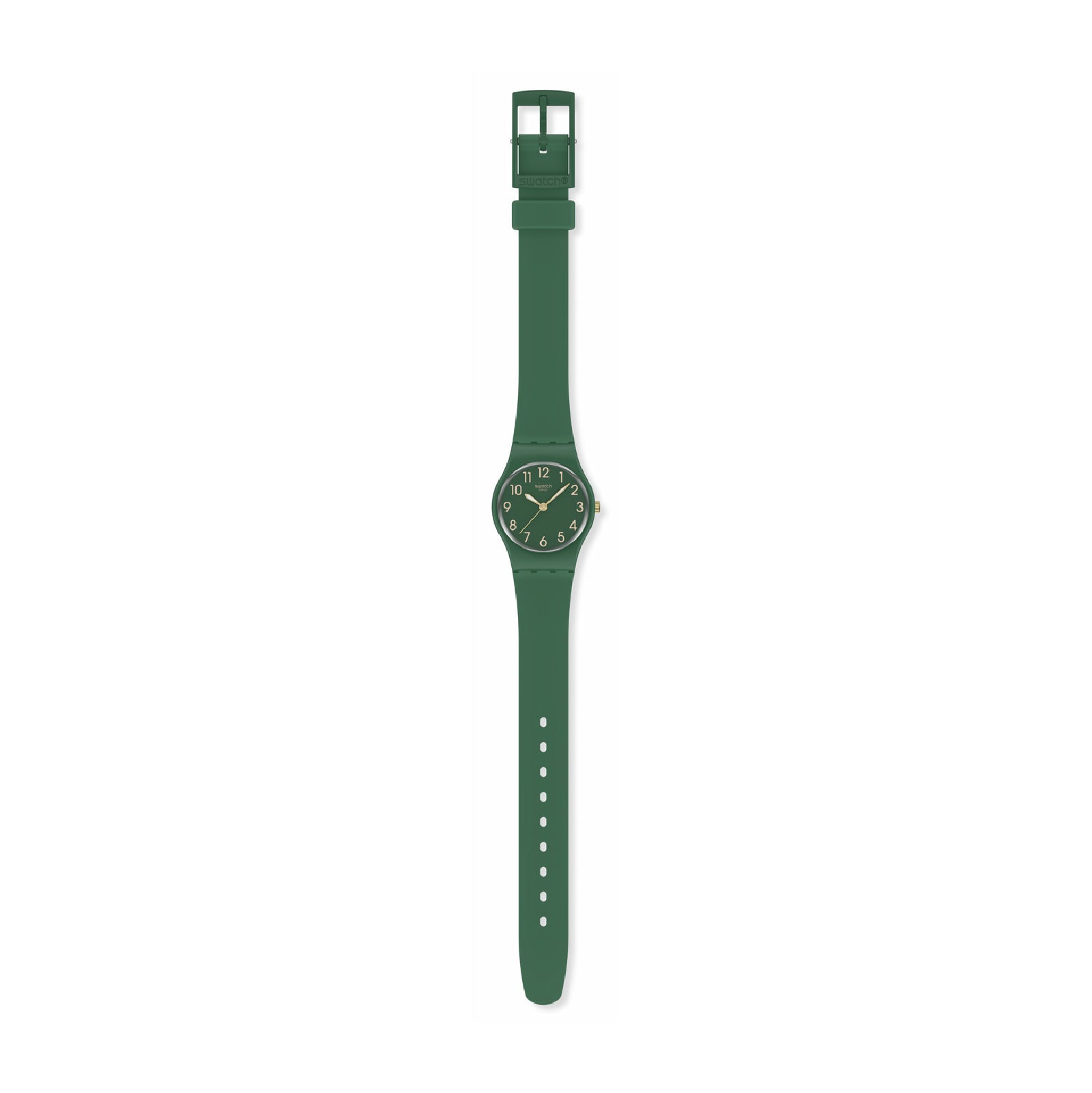 Orologio solo tempo Swatch in silicone color verde da donna SW.LG130