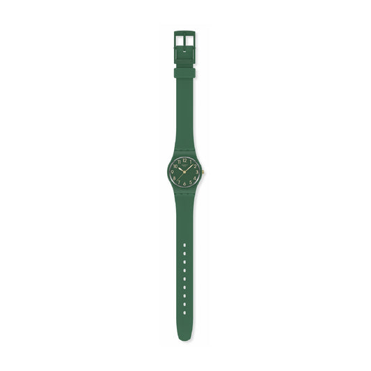 Orologio solo tempo Swatch in silicone color verde da donna SW.LG130