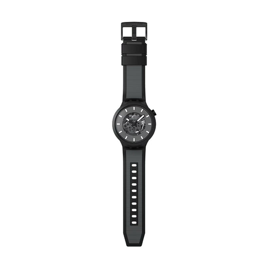 Orologio al quarzo Swatch in silicone color nero da uomo SW.SB05B113