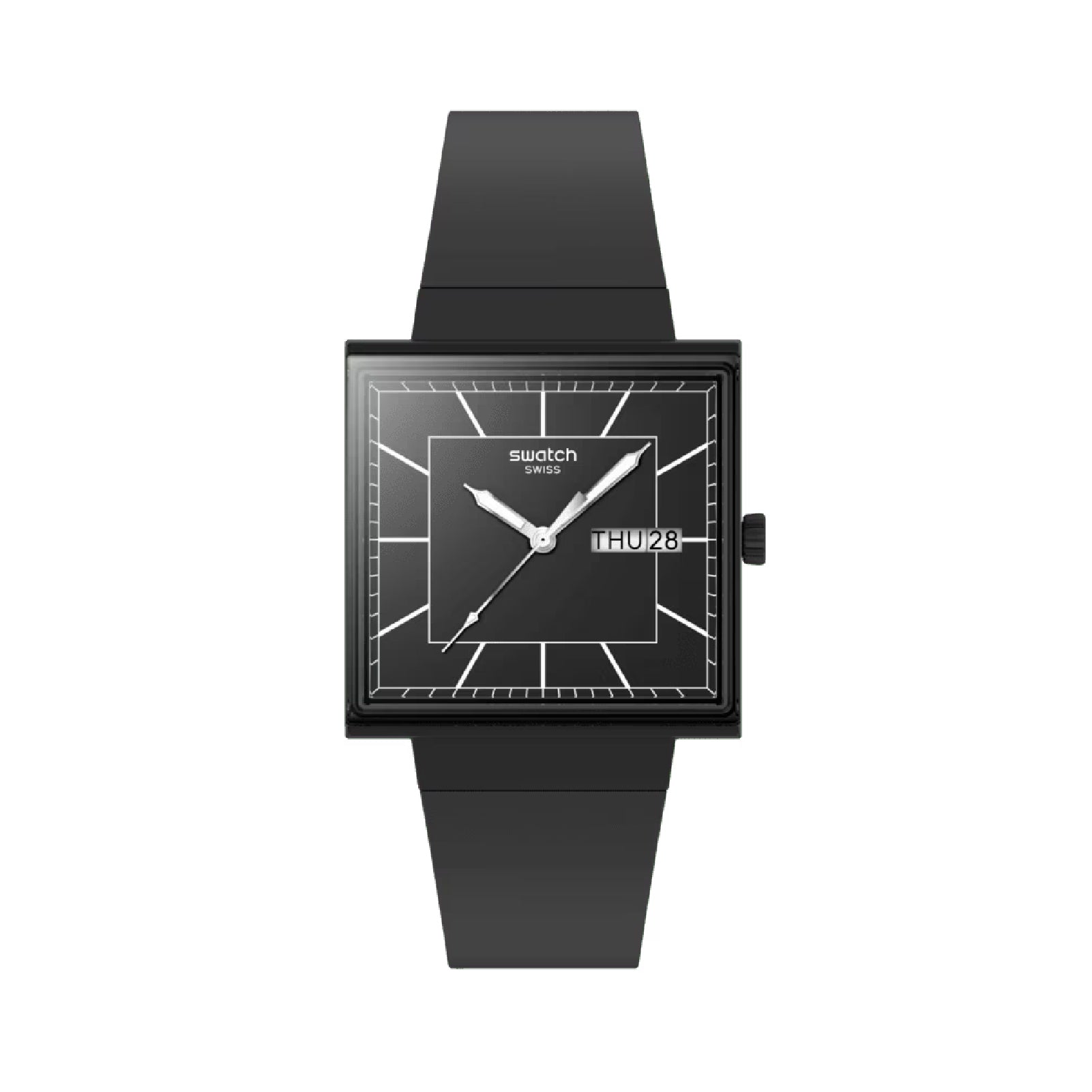 Orologio Swatch materiale biologico colore nero unisex SW.SO34B701