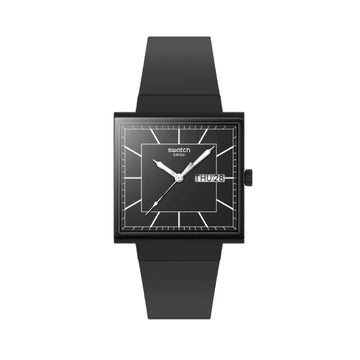 Orologio Swatch materiale biologico colore nero unisex SW.SO34B701