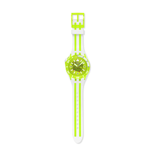 Orologio Swatch SCUBAQUA biosourced bianco giallo trasparente MISURA UNICA