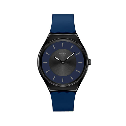 Orologio Swatch unisex 38mm cinturino blu opaco MISURA UNICA