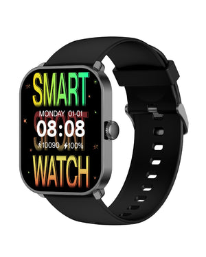 Orologio smartwatch unisex Smarty 2.0 cassa 45x36,6 mm in plastica e cinturino in silicone nero SW070A