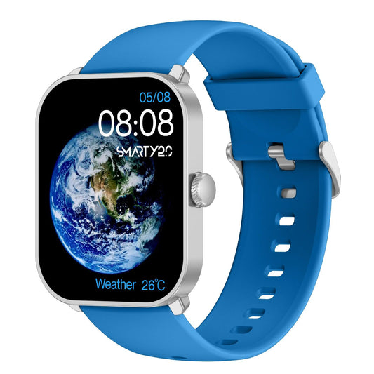 Orologio smartwatch unisex Smarty 2.0 in plastica e silicone azzurro 45x36,6mm SW070E-1